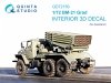 Quinta Studio QD72159 BM-21 Grad 3D-Printed coloured Interior on decal paper (Zvezda) 1/72